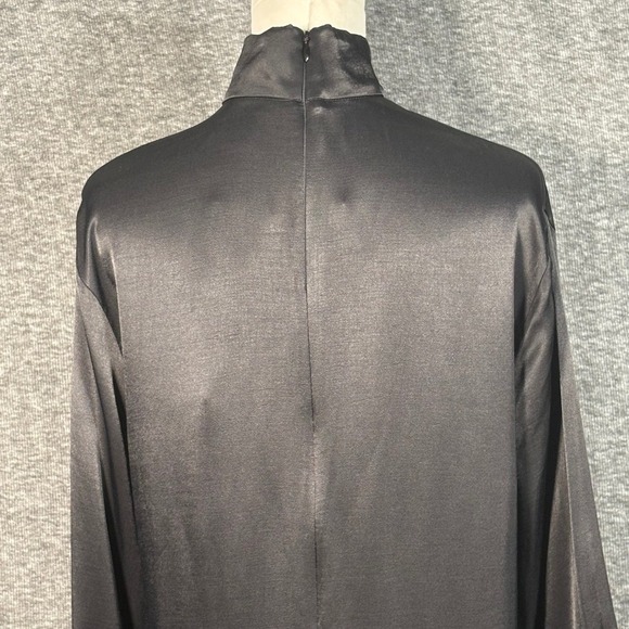 Sleeper Black Party Shirt Dress Long Sleeve Detachable Cuffs Small - Picture 8 of 14